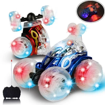

kids Toys RC Car Dynamic Music Stunt 360° Flip Upside Down Walking With light Remote Control Car Stunt Car Toys For Children