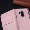 360 Full Cover Leather Phone Case For Samsung Galaxy J6 2018 J 6 SM J600 J600F J600G SM-J600 SM-J600FN Flip Wallet Case Funda 3