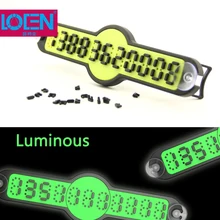 DIY строительные блоки Авто временная парковка карты номерной знак телефона с присосками держатель номерного знака автомобиля Стайлинг стикер