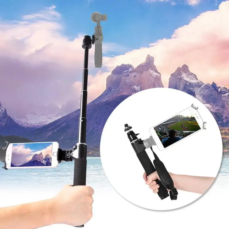 

H100D-63 Selfie Stick Extension Pole Rod for DJI OSMO Handheld Stabilizer for Gopro Hero5 4 3 3+ Action Camera for iphone Xiaomi