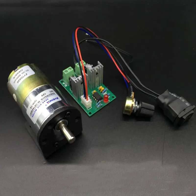 DC geared motor controller 12V 24V vigorous torque speed regulation