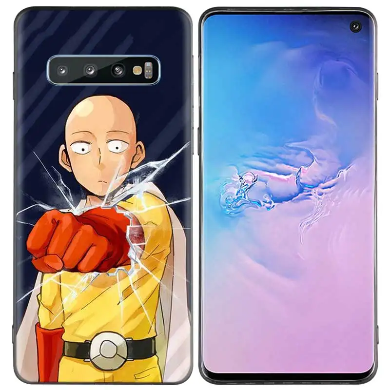 Черный силиконовый чехол One Punch Man аниме для samsung Galaxy M20 S10e S10 S9 M10 S8 Plus 5G S7 S6 Edge, мягкий чехол из ТПУ для телефона - Цвет: A005