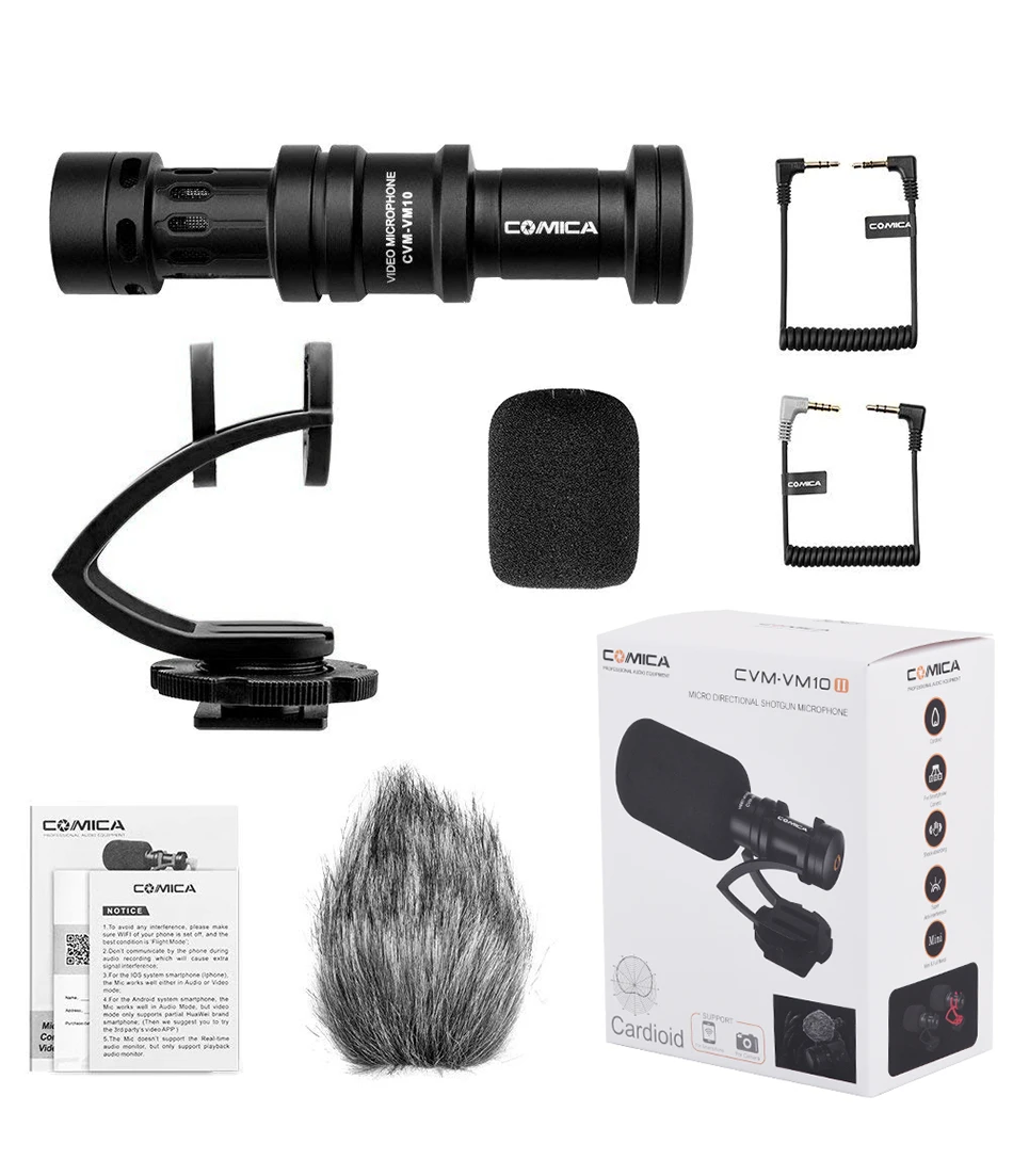 entrevista direcional microfone para canon nikon dslr