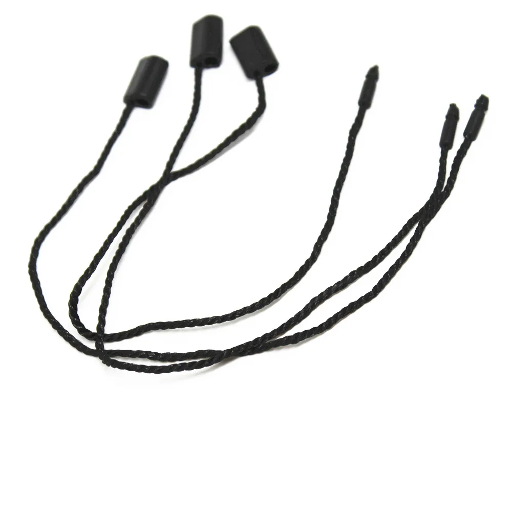 500pcs/lot Black Hang Tag String In Apparel 7'' Hang Tag Strings Cord