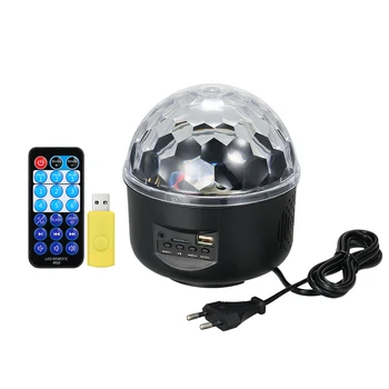 

6 Patterns Lumiere LED DJ Disco Ball10W Crystal Magic Rotating Ball Laser Projector RGB Stage Lighting Effect Christmas Lights