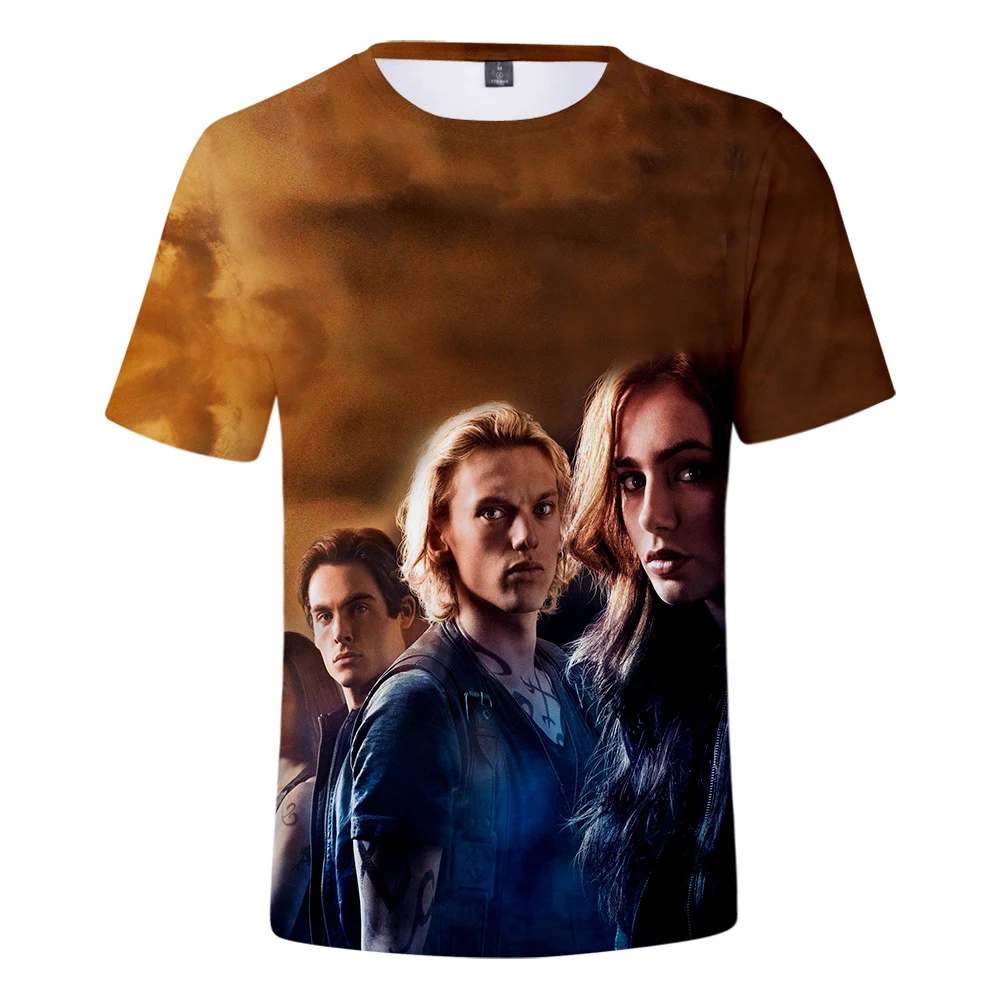Горячая Harajuku Shadowhunters короткие футболки для мужчин/женщин отдыха дышащие