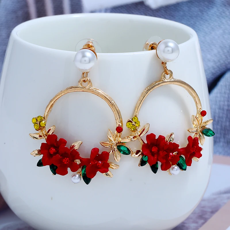 Flower Drop Earrings (7)