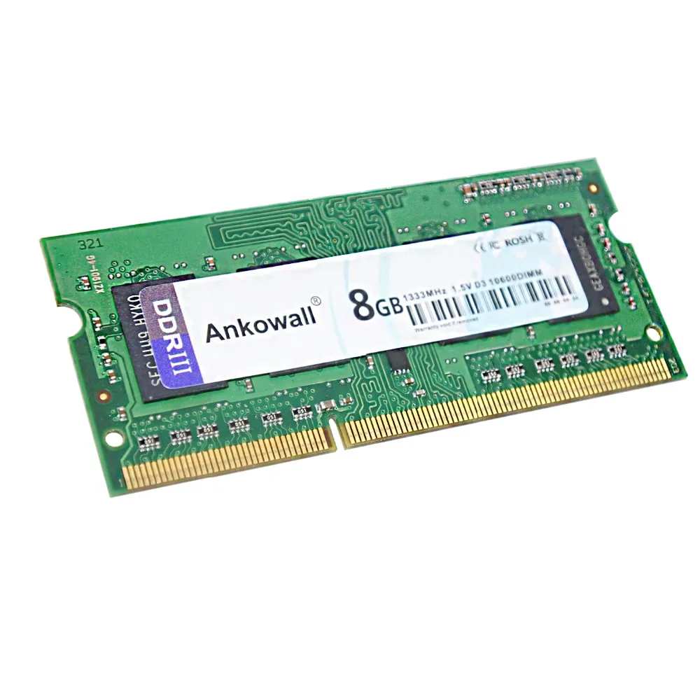 Ankowall DDR3 SO DIMM 8GB ram 1333/1600 MHz ноутбук память PC3 10600/12800 ram|Оперативная память| |