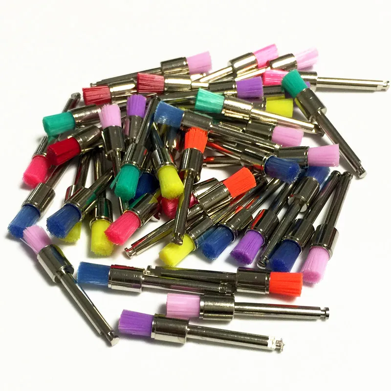 Laboratório Dental Bolsa Nylon Trava Pequena Plano Polimento Polidor Profilaxia Escovas Dentista Produtos 0.4 cm Cabeça 50 Pçs –