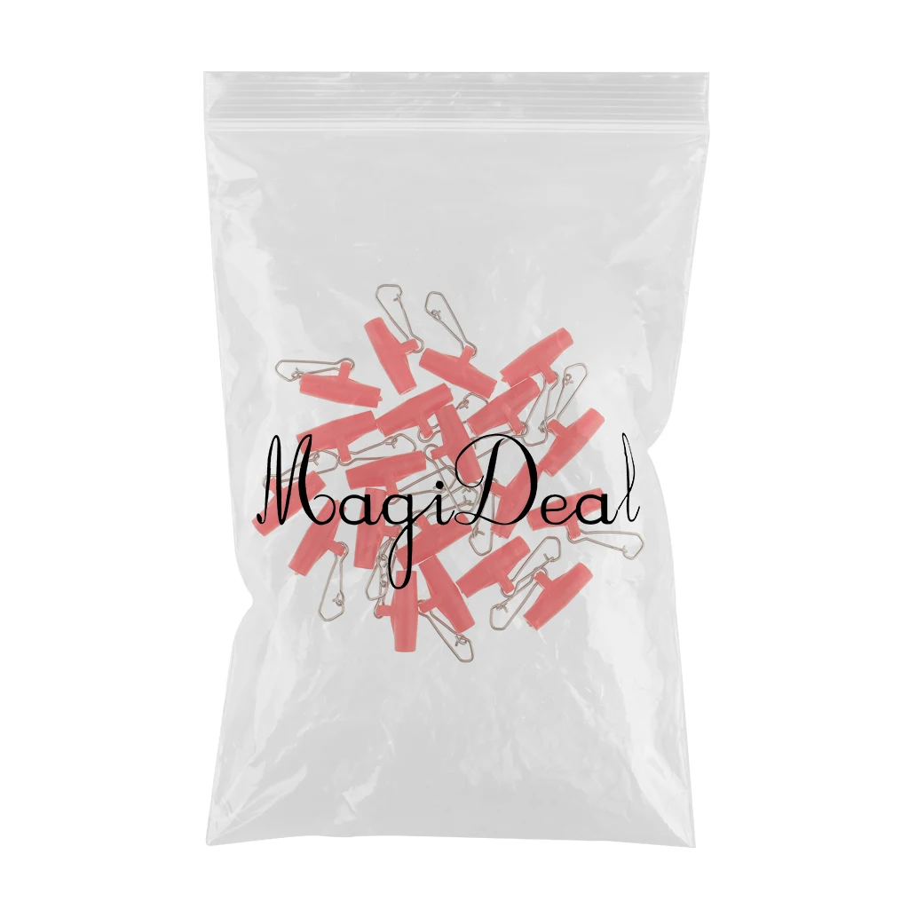 20Pcs Fishing Sinker Slides Hook Clip Swivels Snaps Connector Fishing Line Sinker Slider Sinker diapositivas lest diapositives