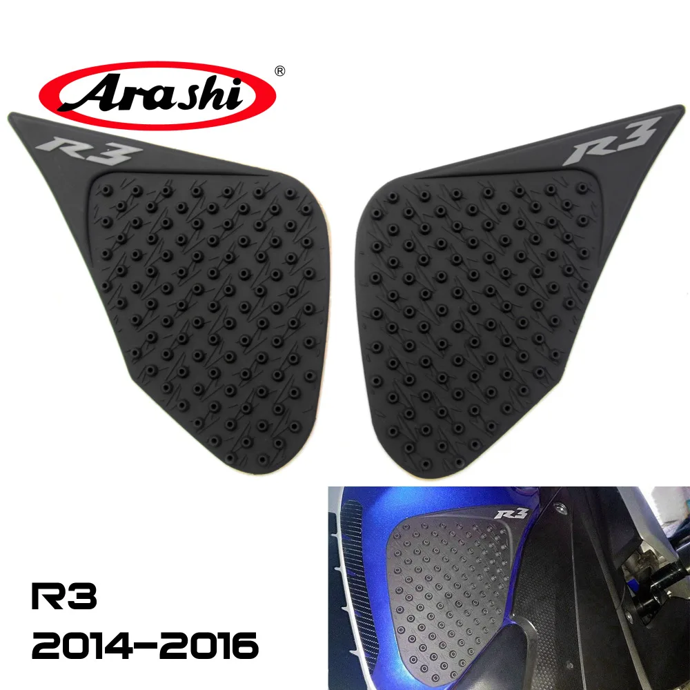 

Arashi 1 Pair For YAMAHA YZF R3 R25 2015 2016 Gas Tank Pad Protector Sticker Decal Gas Knee Side Pads Motorcycle YZF-R3 YZF-25