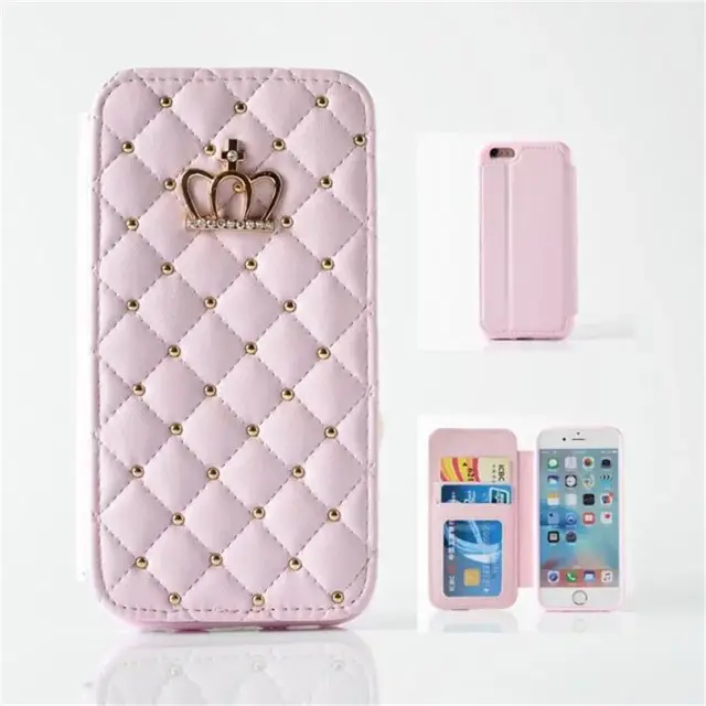 Special Offers For Cover Samsung S7 edge With Diamond Bling Flip Leather Wallet Case Cover For Coque S7 G9300 Phone Case with card slots