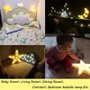 Милые облака Звезда Луна LED 3D свет ночник дети подарок игрушка для детей спальня лампа украшение для помещений освещение ► Фото 3/6