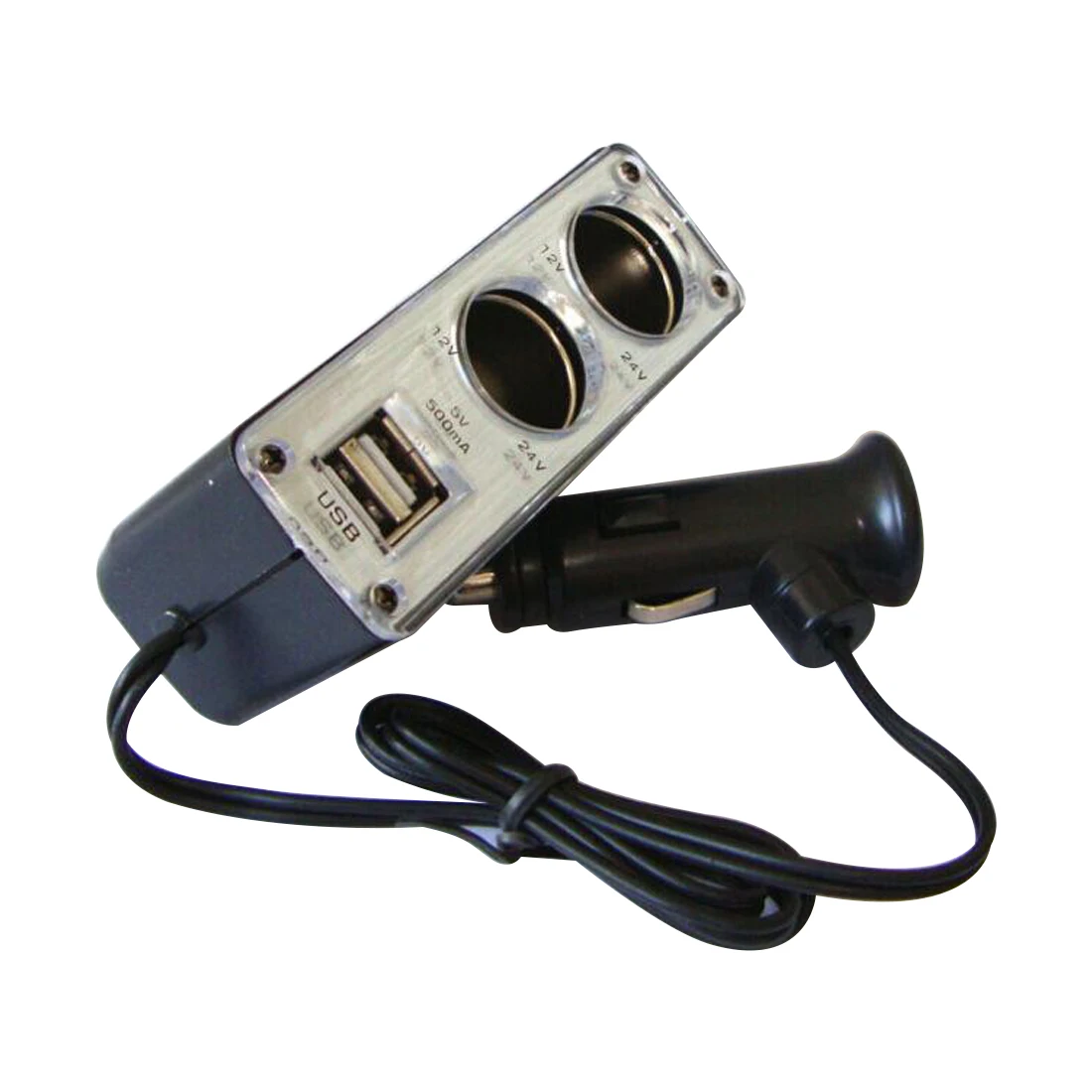 Dewtreetali 1A 2 способ нескольких гнездо Автомобильное зарядное устройство автомобиля Авто разветвитель прикуривателя и порты USB переходник