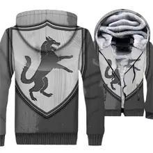 New Arrival Wolf Blood Hoodies 2019 Winter Thick Jacket For Men Hip Hop Animal Sweatshirts 3D Game Of Thrones Unisex Jacket Tops wolf by wolf blood for blood