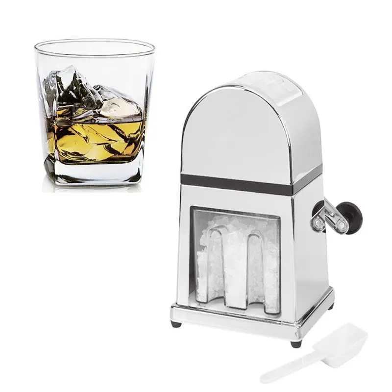 Hand Crank Ice Crusher Shaver Snow Drink Slushy Maker Blender Cocktail