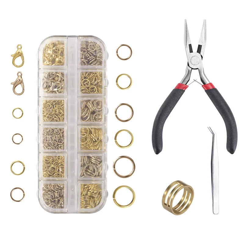 4/5/6/8/10mm 1424pcs Closed loop Handmade Combination Suit DIY Fashion Jewelry Findings Making Box Tool BeadsAccessories | Украшения и