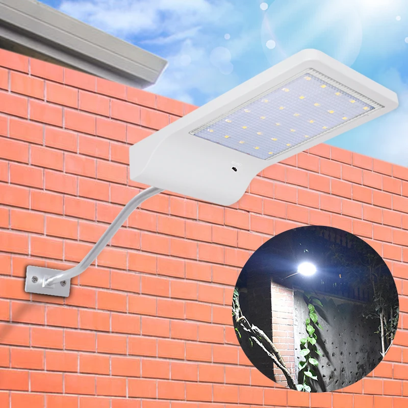 Solar Lights Outdoor 30 LED Light Control Security Night Light with