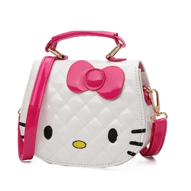 

NEW Baby Girls Mini Messenger Bag Children Hello Kitty Handbag girls Cartoon Cat shape PU Waterproof Shoulder Bag