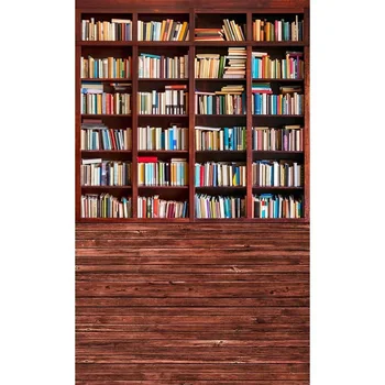 

Vinyl books shelf Photography backdrop computer Printing children kids background for photo studio