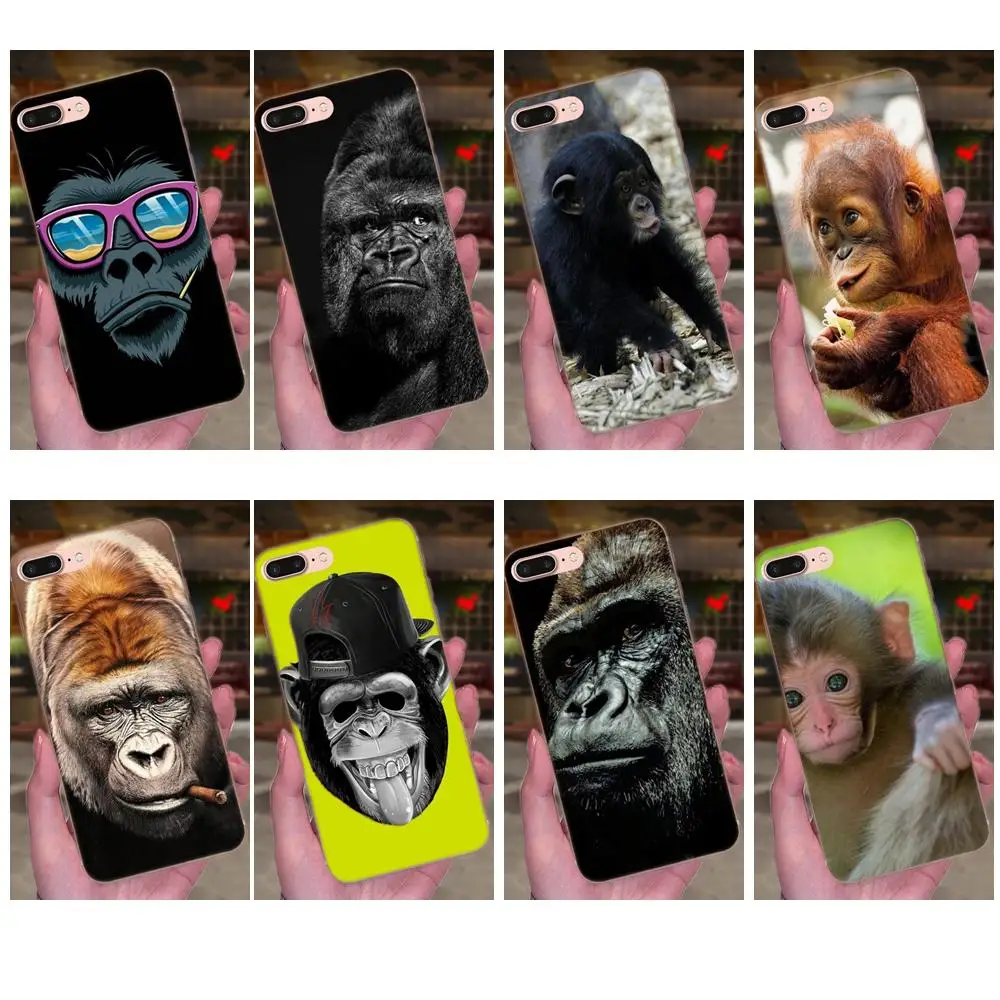 

TPU Cell Phone Monkey Gorilla Ape Baby Colourful Style For Xiaomi Note 3 4 Mi3 Mi4 Mi4C Mi4i Mi5 Mi 5S 5X 6 6X 8 SE A1 Max Mix 2