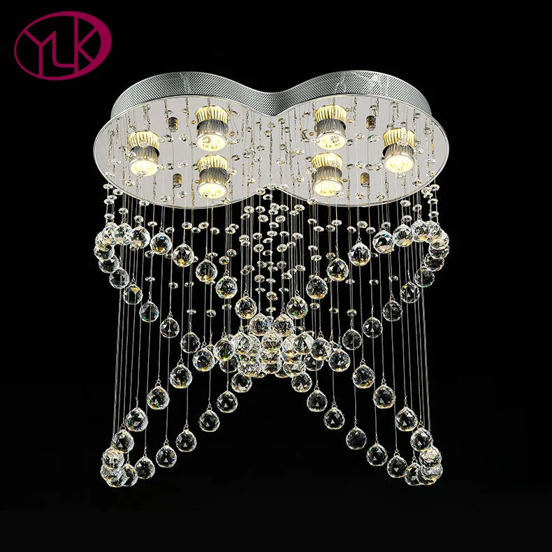 

Youlaike Modern Crystal Chandelier Creative Design Home Decoration Hang Crystals Ball Lighting Fixture LED Lurstres De Cristal