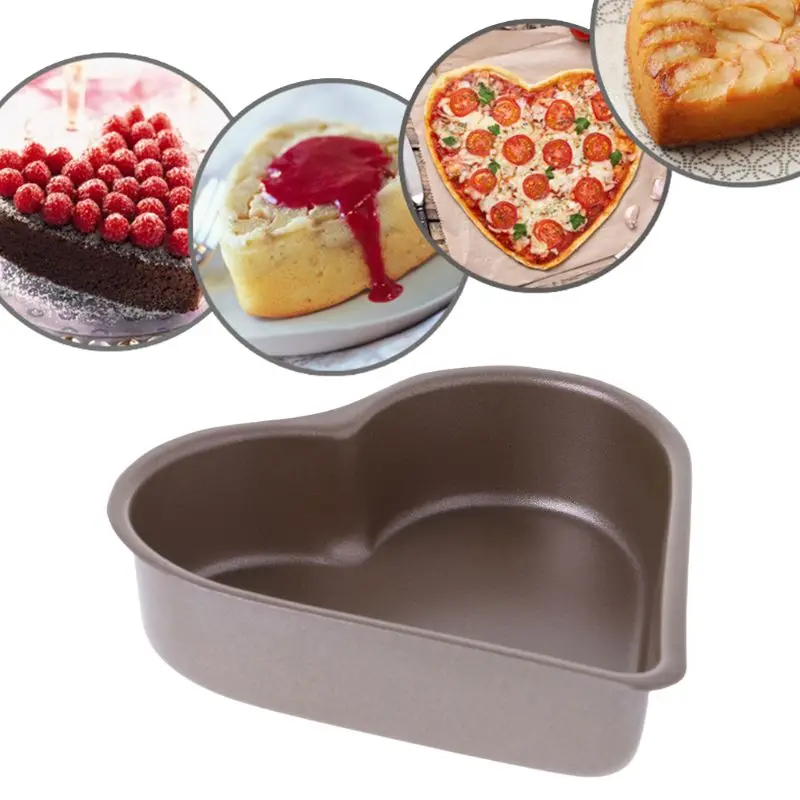 

Non-Stick Love Heart Shape Cake Pan Tin DIY Cake Mold Baking Cheese Bread Tray