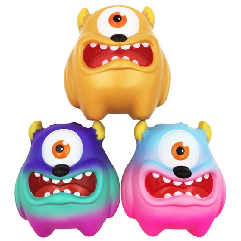 Jumbo Big Eye Adorable Monster Squishies Scented Soft Squishy Slow Rising Squeeze Toys For Adult