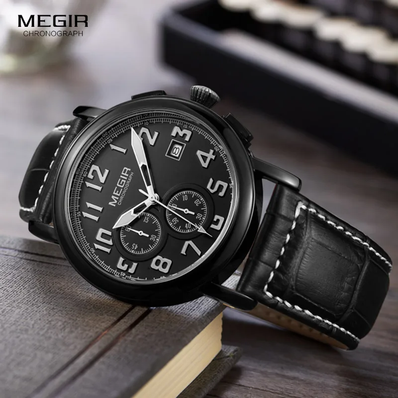 

MEGIR Original Quartz Men Watch Top Brand Luxury Chronograph Sport Watches Relogio Masculino Orologio Uomo for Men Gifts 2031
