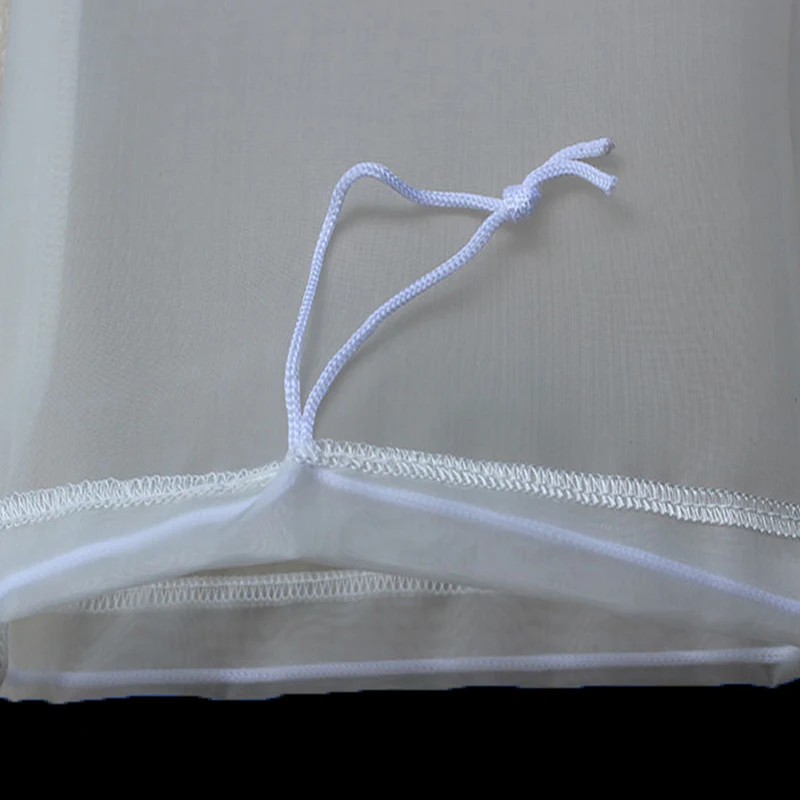 5 Pcs 100/160/200 Micron Beer Brew Bag Home Brew Filter Bag For Homebrewing With String Malt Mash 15*20cm