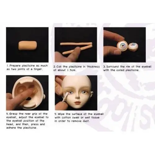 16mm Palevioletred Light Pink For BJD Doll Dollfie Glass Eye Equipment PF
