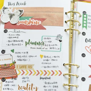 Lovedoki PVC Transparent Diary Journal Stickers Dokibook Planner Notebook Accessories Scrapbooking Stickers School Stationery