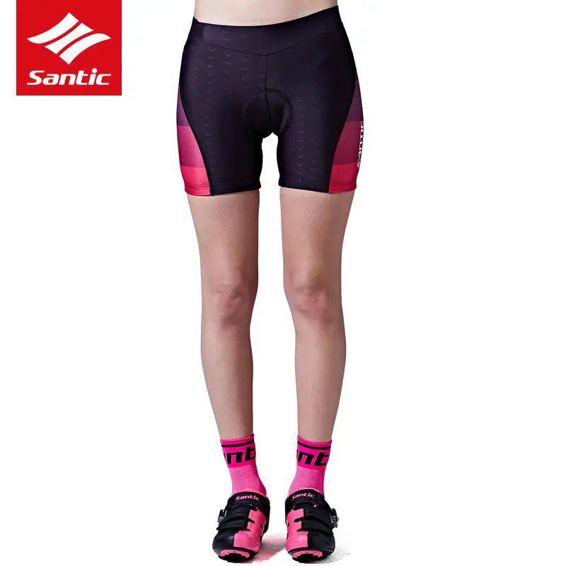 

Santic Women Summer Cycling Shorts 4D Pad Shockproof DH Quick Dry MTB Road Bike Bicycle Shorts Bermuda Ciclismo