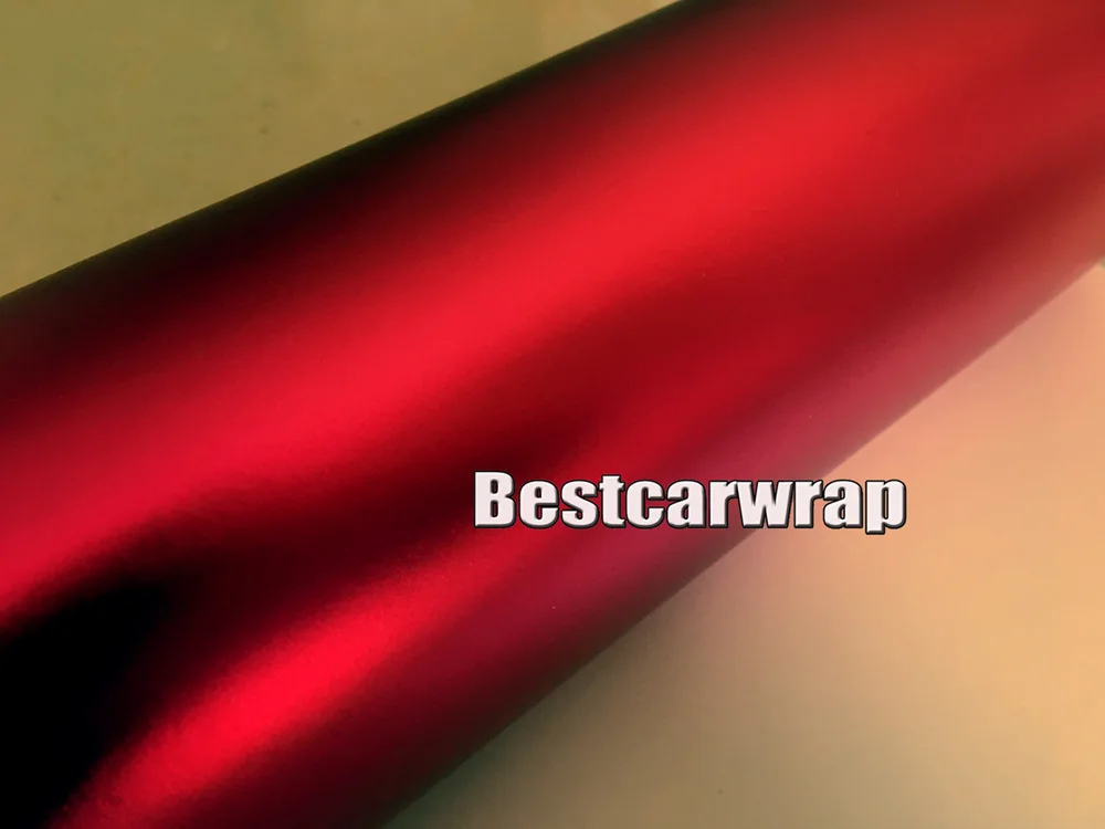 frozen red satin chrome car wrapping film with air free.jpg