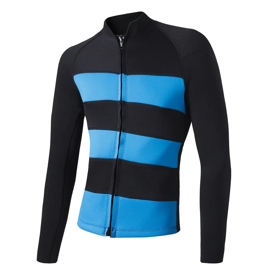 

Mens 2mm Wetsuits Jacket Long Sleeve Neoprene Wetsuits Top