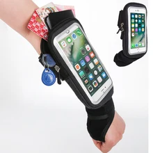 Haissky Cycling Wrist Bag Running Armband Touch Screen Cell Phone Case On Hand Outdoor Sports Gym Belt Bags Wallet Storage Pouch