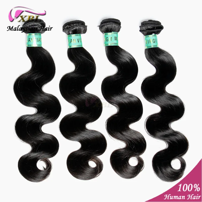 

Malaysian Virgin Body Wave Hair Extension 100% Unprocessed Human Hair Weave 4 pcs/lot 6" to 24" In Stock Soft & Tangle Free