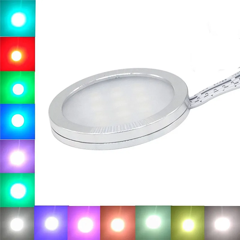  Aiboo RGBW RGB+White LED Under Cabinet Lights Downlight 8 Lamps with IR Remote Control Dimmable for - 32749267209