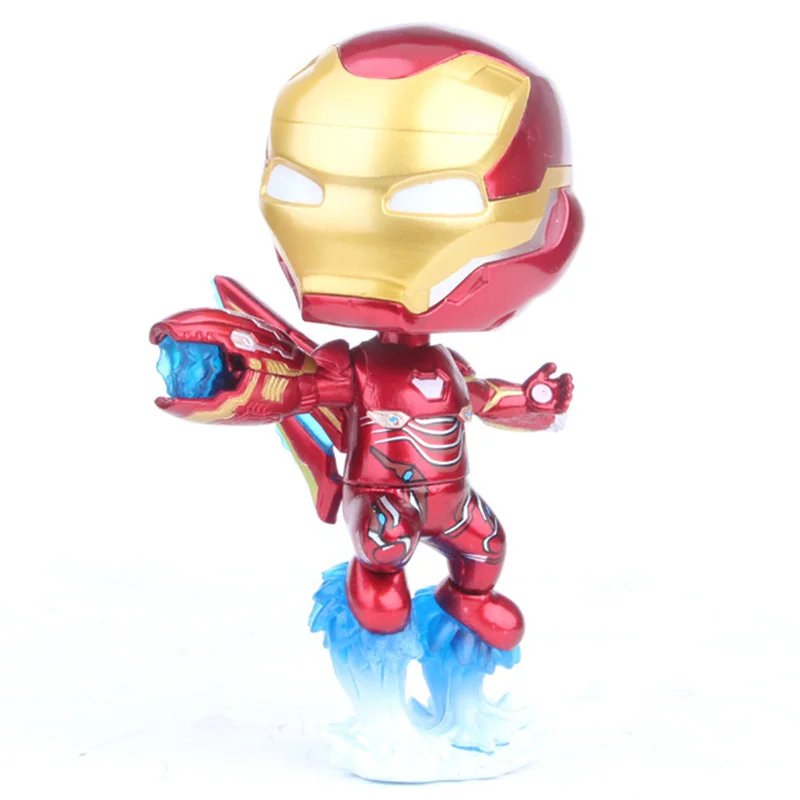 

L Marvel Avengers Super hero Iron Man Tony Stark SHF MK50 Action Figure Toy PVC Model Doll Q version Toys for kids Gift
