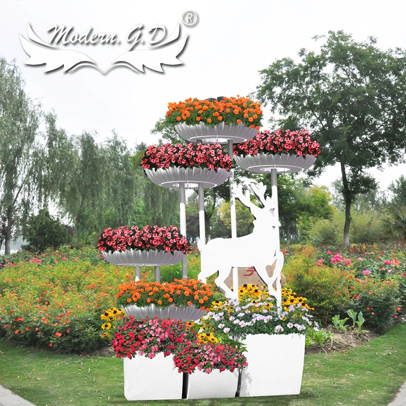 Jardim Marco de metal con forma de torre de planta de decoraciones colgantes para jardín, macetas|Macetas y jardineras| - AliExpress