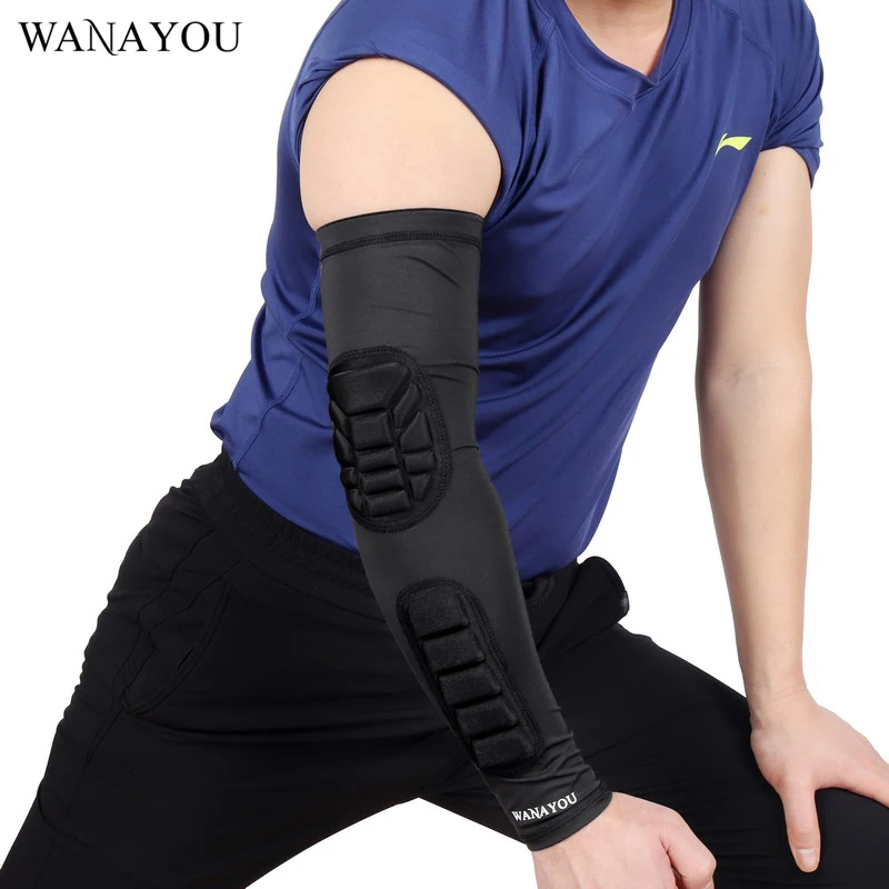 WANAYOU 1PCS Crashproof Basketball Shooting Elbow Support Compression