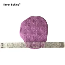 Классическая модель прозрачный рельефные прокатки Булавки Помады Украшения Торта Инструменты-A331