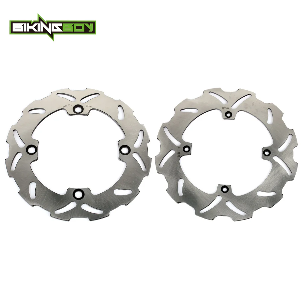 

BIKINGBOY Front Rear Brake Discs Disks Rotors For HONDA CR 125 250 R E 1992 1993 1994 CR500R CR500E CR 500 R E 1988 1992 1993 94