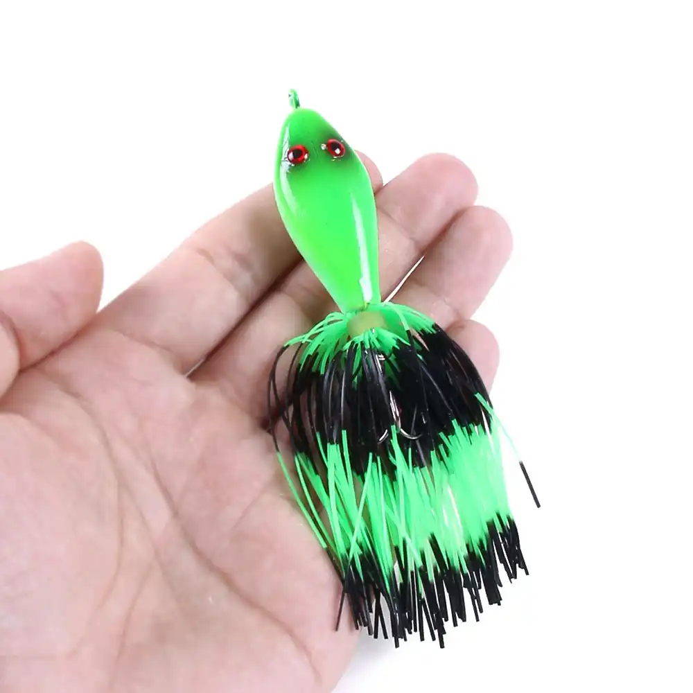 1PC Simulation Spider 8cm//7g Topwater Bait Soft Fishing Lure Snakehead Hook