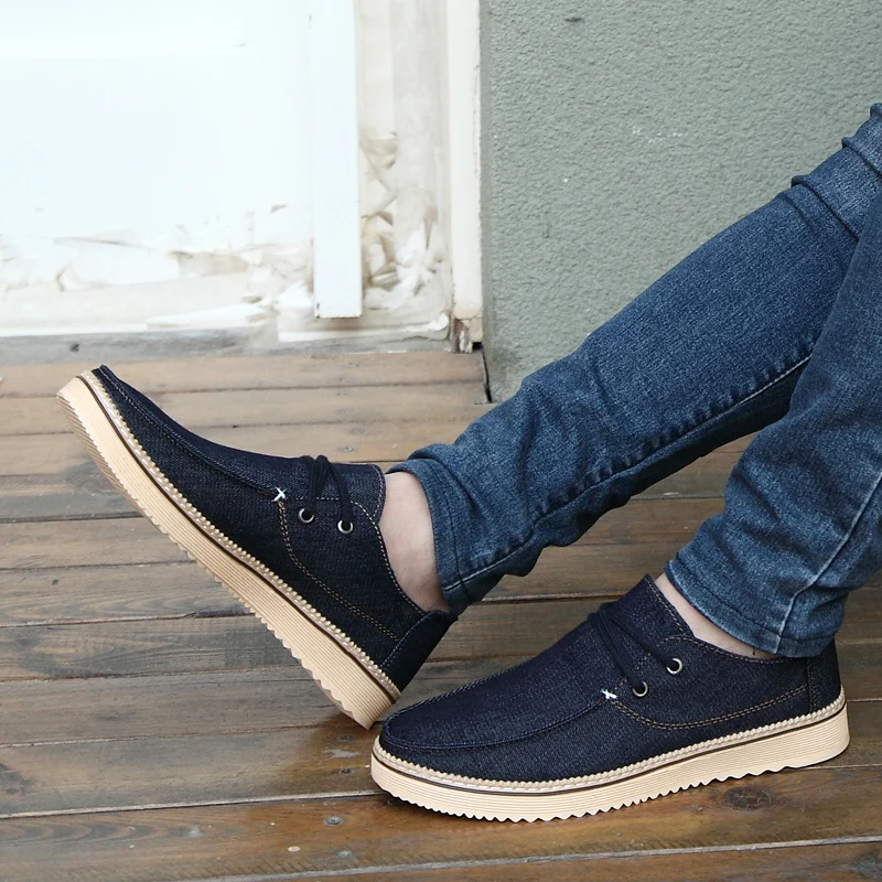 denim men casual shoes luxury brand espadrilles summer spring fashion sneakers  comfortable driving footwear canvas moccasins (14)