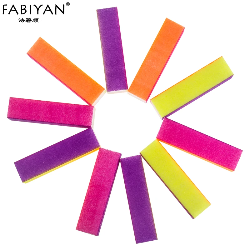

5pcs/Lot Nail Art Files Fluorescence Color Shine Tips Buffing Sanding Buffer Block Acrylic Manicure Set New 4 way