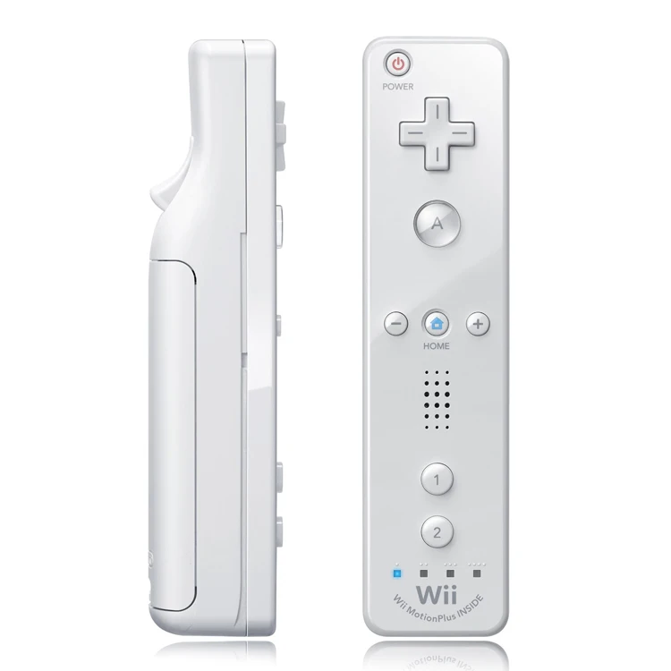 Розовый 2 в 1 беспроводной пульт дистанционного управления для nintendo для wii контроллер Nunchuk Встроенный Motion Plus с силиконовым чехлом контроллер подарок - Цвет: Розовый
