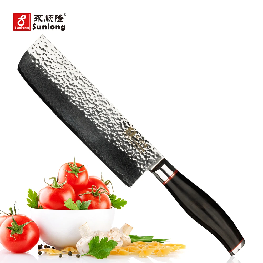 Sunlong нож шеф повара Gyuto 67 слоев Дамасская сталь кухонный Кливер VG10 стальной