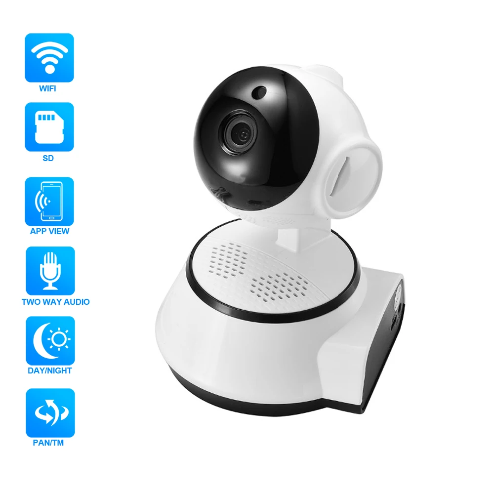 Hamrolte 720P Mini Wireles Wifi IP Camera Nightvision, Two Way Audio
