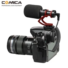 COMICA VM10 полностью металлический Мини Компактный на камеру Кардиоидная направленность видео микрофон с ударным креплением для смартфон GoPro DSLR